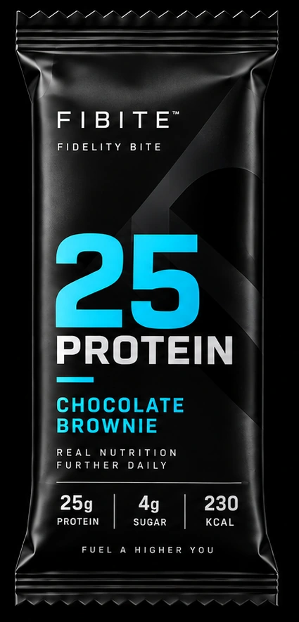 FIBITE 25 Protein Chocolate Brownie package